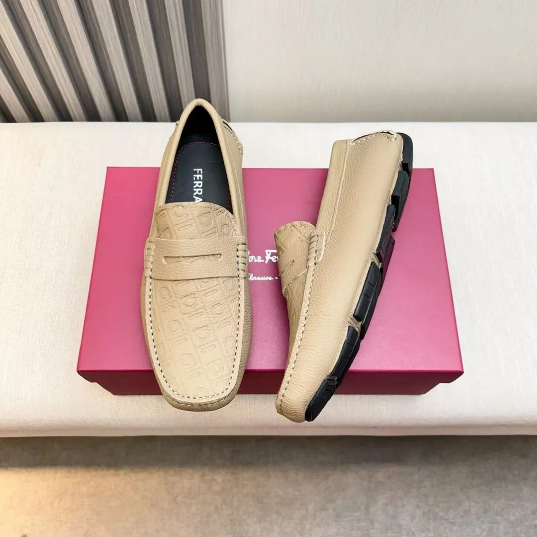 Men's men's shoes 💰620 Ferragamo new high-end quality 🔥 imported lychee pattern ➕ cowhide lining size 38-45